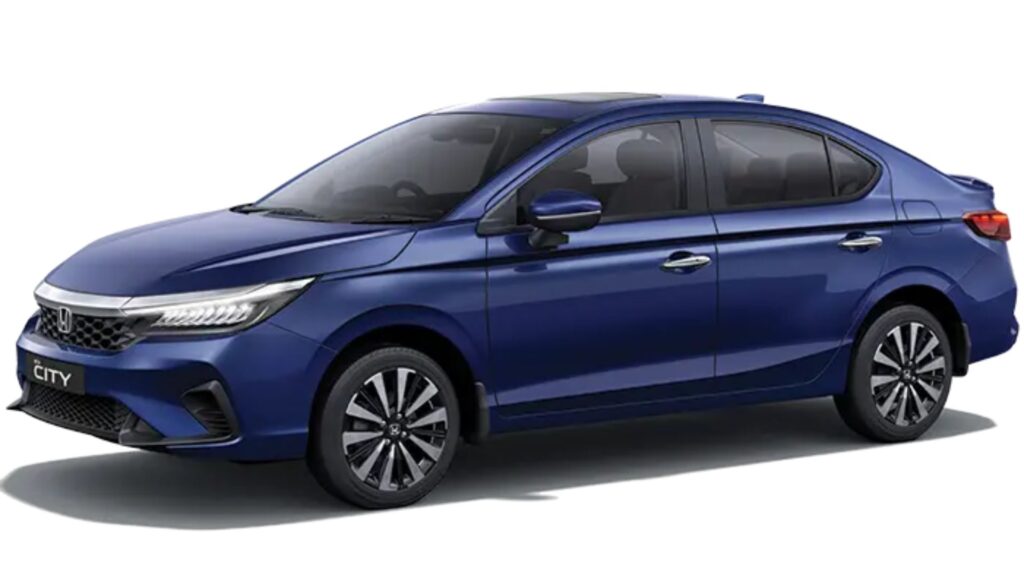 Blue Honda City Sedan